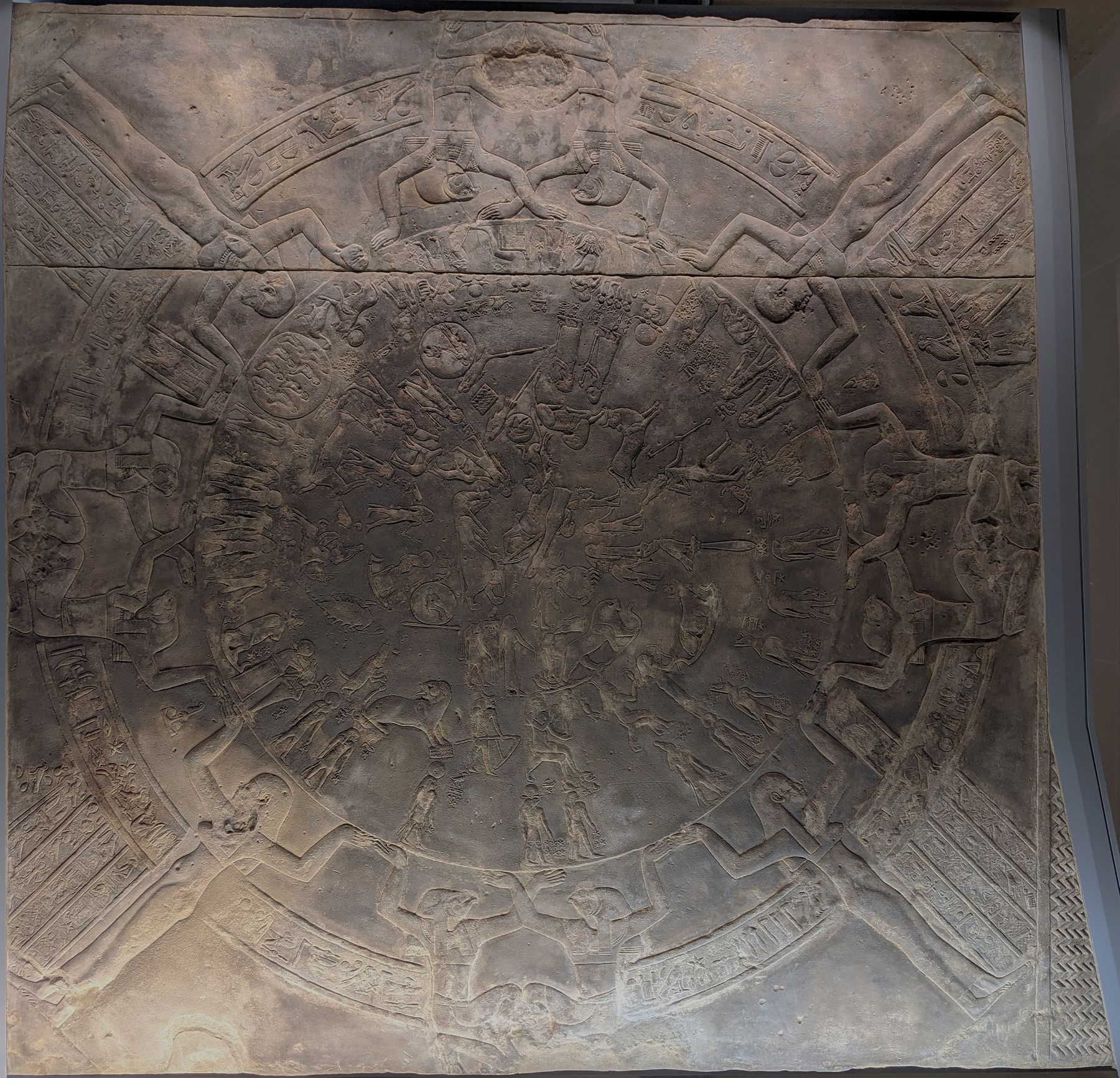 The circular Dendera zodiac relief, now in the Louvre